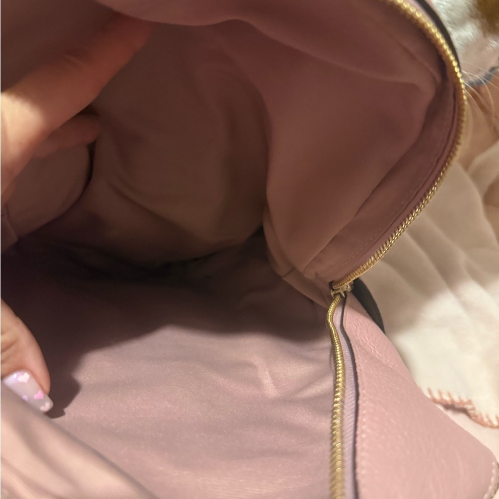 Coach Blush Pink Pebbled Leather Backpack with Matching Wallet - Picture 3 of 11